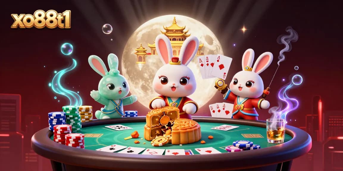 Engage with xo88t1's thrilling casino adventure featuring vibrant poker elements and dynamic characters.