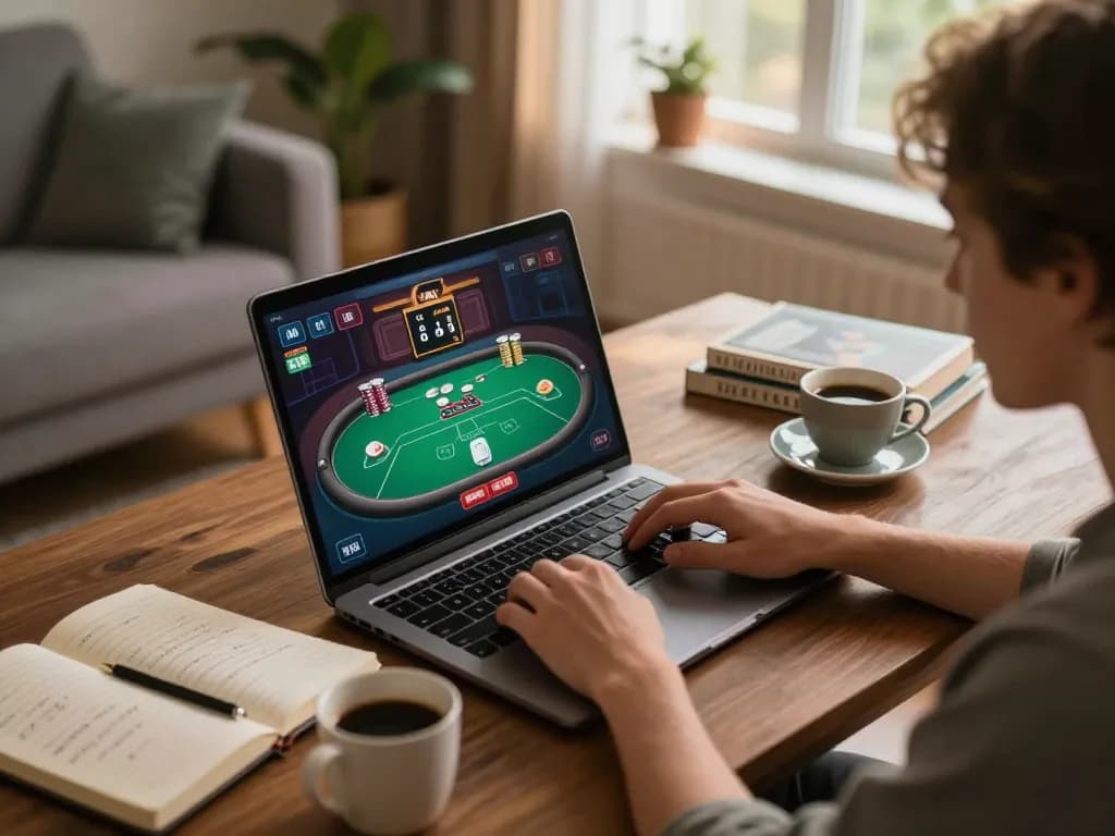 Engaging in strategic gameplay on Trang chủ Red88 from the comfort of home.