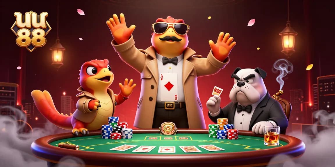 Join the excitement at uu 88 as raptors in disguise navigate a vibrant casino scene.