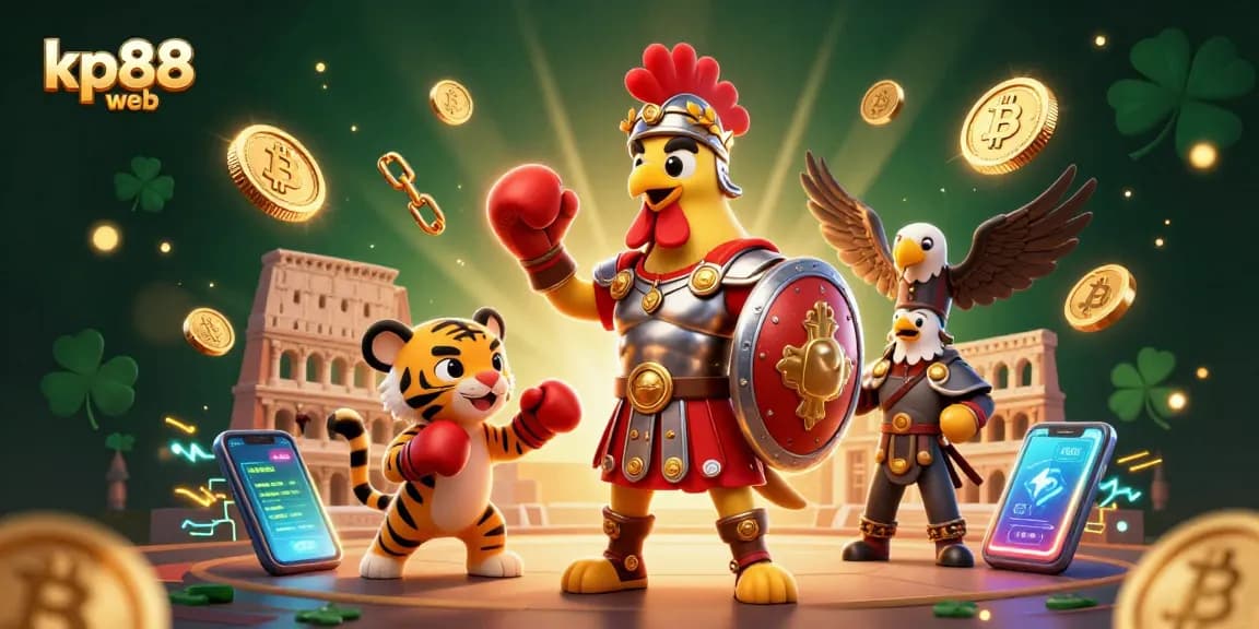 Engage with kp88 web gaming experience featuring vibrant elements and characters in action.