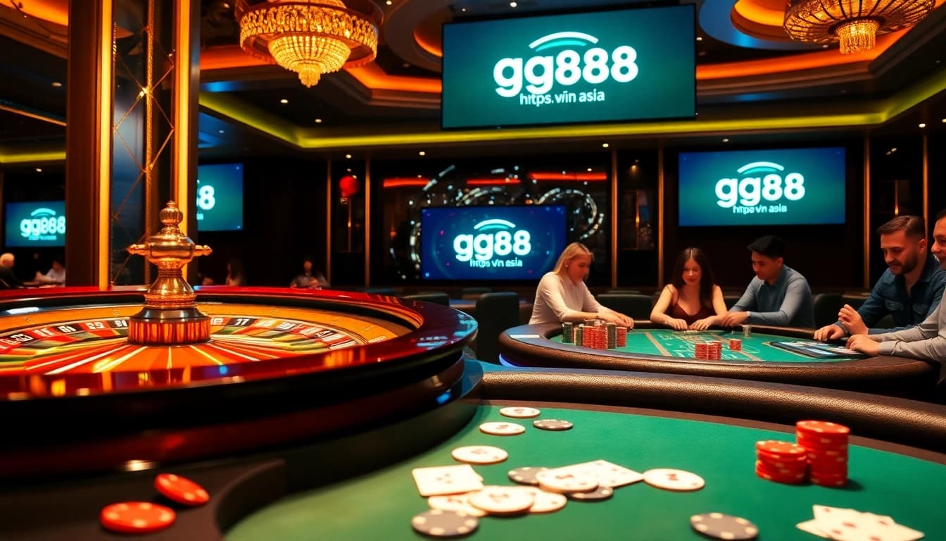 Engage in thrilling casino games at https://gg88vn.asia with excitement at poker tables and roulette wheels.