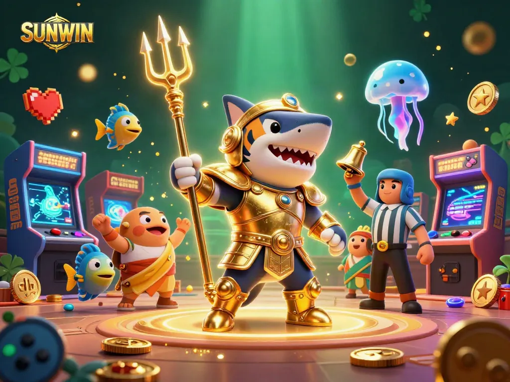SUNWIN offers thrilling underwater casino adventures with 3D characters in a vibrant gaming scene.