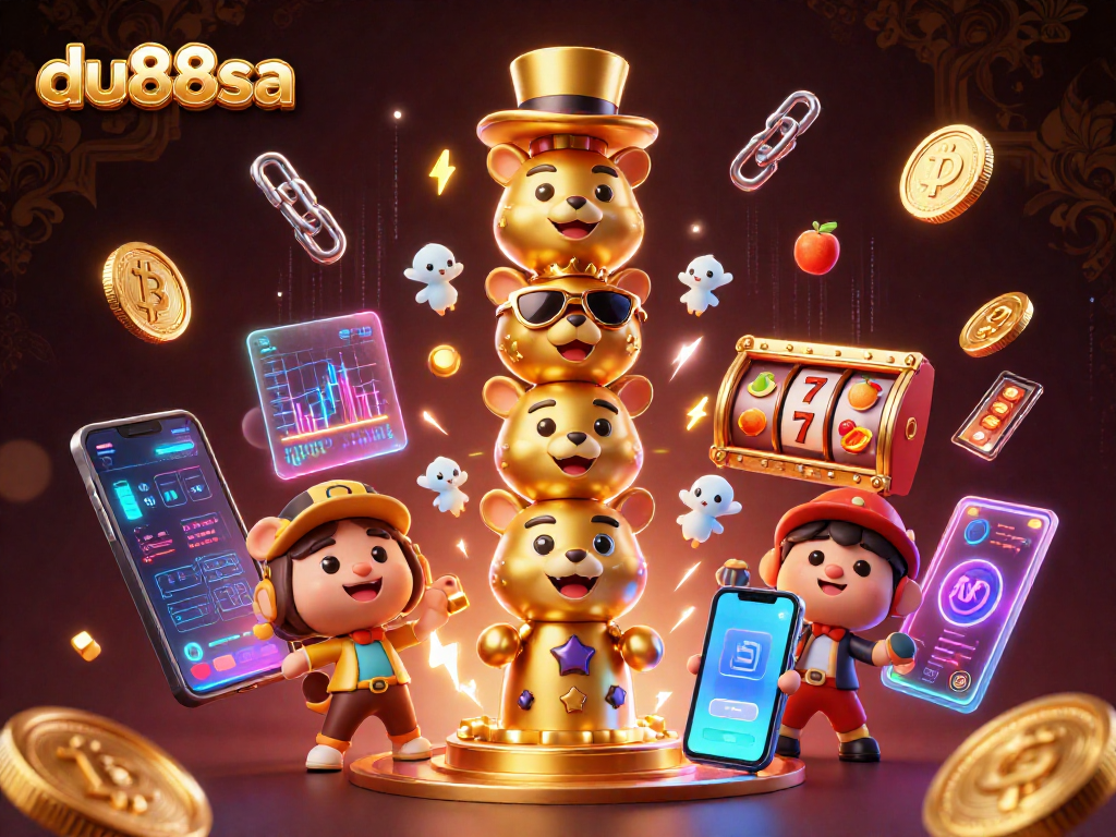 Experience the excitement of du88sa with vibrant casino-themed NFT and crypto elements.