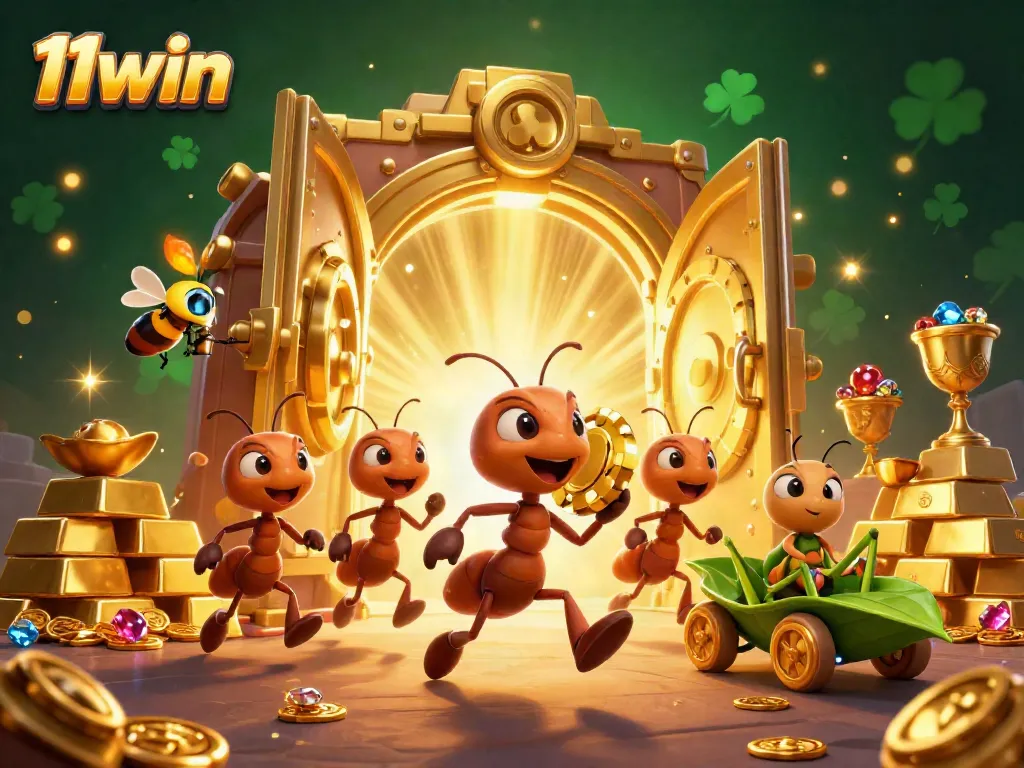 Experience thrilling wins at 11win with colorful casino heist elements and playful characters.