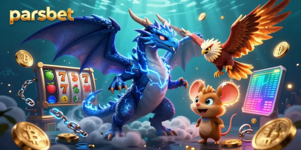 Engage with dynamic casino action featuring parsbet characters amidst thrilling gaming elements.