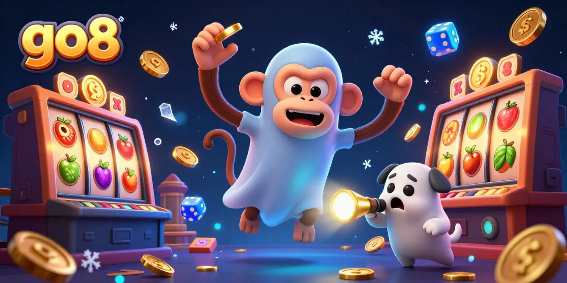 Experience the thrill of go8 casino gaming as playful spirits juggle fortunes amidst vibrant slot machines.