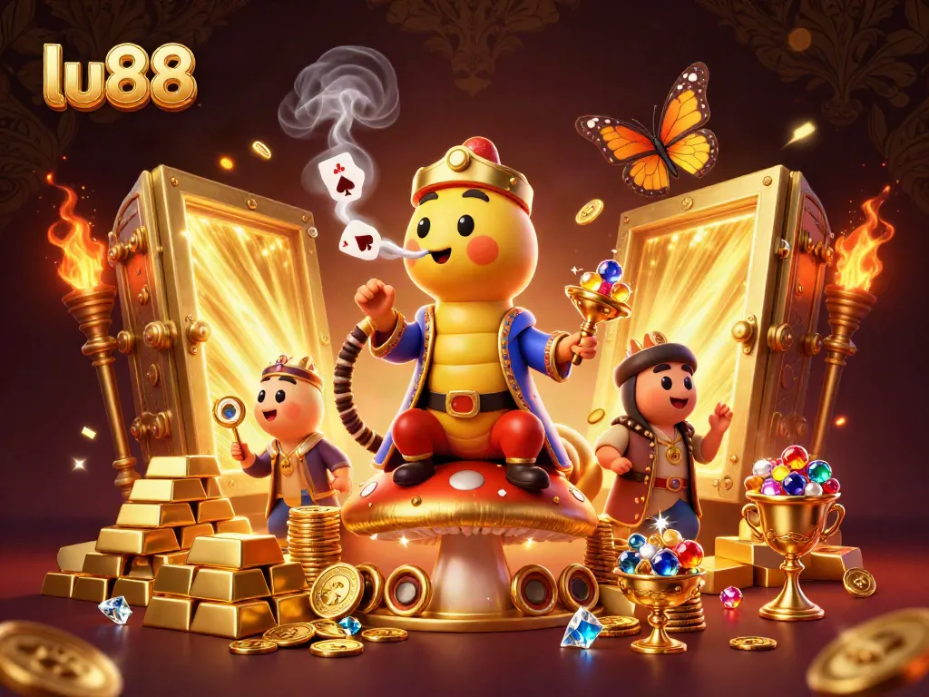 Experience thrilling gameplay at lu88 with dynamic casino action in a vibrant 3D illustration