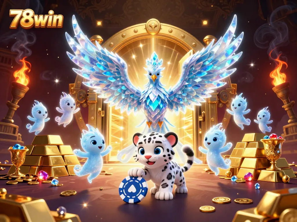 Experience the exciting world of 78win with vibrant graphics and engaging characters in this casino illustration.