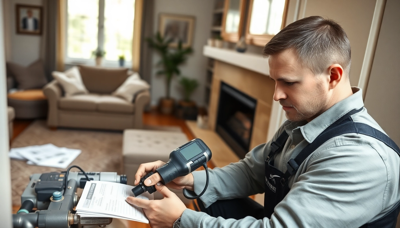North Shore plumbing and heating technician effectively repairing a modern heating system.