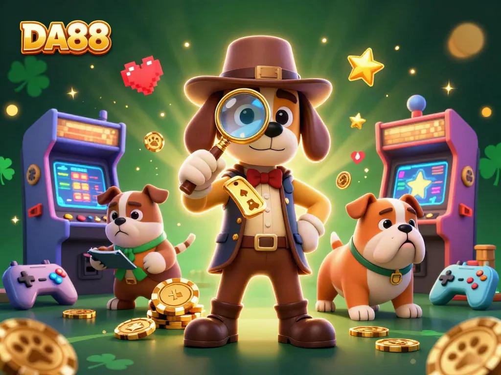 Join the thrilling action at DA88 Casino while uncovering secrets with a detective bloodhound.