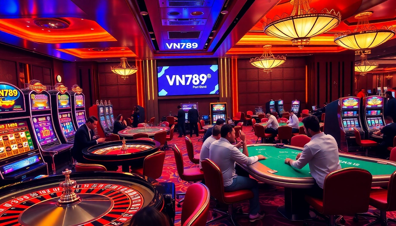 Excited players win big at VN789 casino, highlighting thrilling gambling experiences.