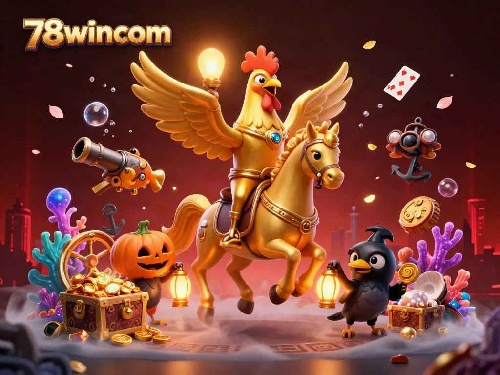 Win big with golden rooster and friends at 78wincom casino, fabulous treasures and vibrant gameplay.