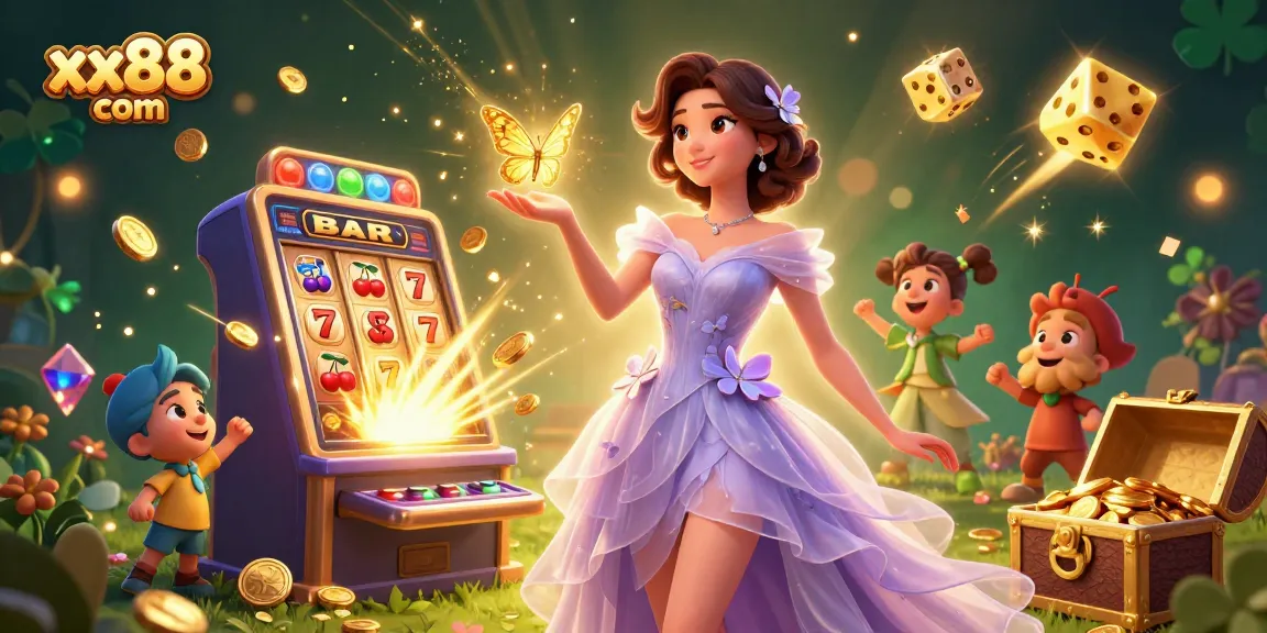 Spin the reels with amazing jackpots and bonuses at xx88 com in this vibrant casino scene.