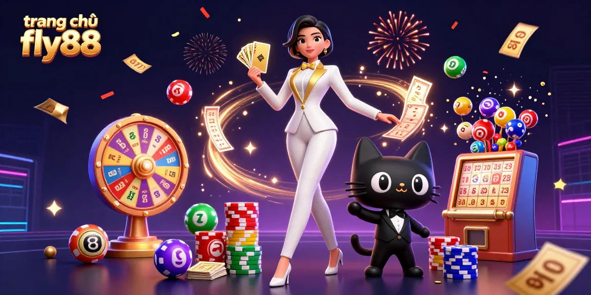 Experience the excitement of gambling at trang chủ fly88 with a glamorous dealer and lively game elements.