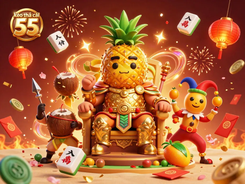 Engage in winning strategies with kèo nhà cái 55 through a vibrant casino scene filled with action and celebration.
