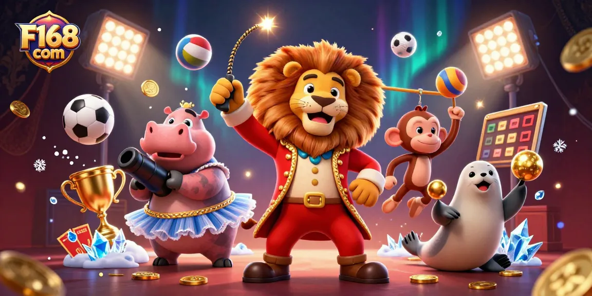 Participate in thrilling games at F168 com with vibrant characters and exciting casino elements.
