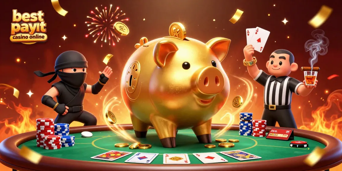 Engage with the best payout casino online as a dynamic scene unfolds with lively, cartoonish characters.